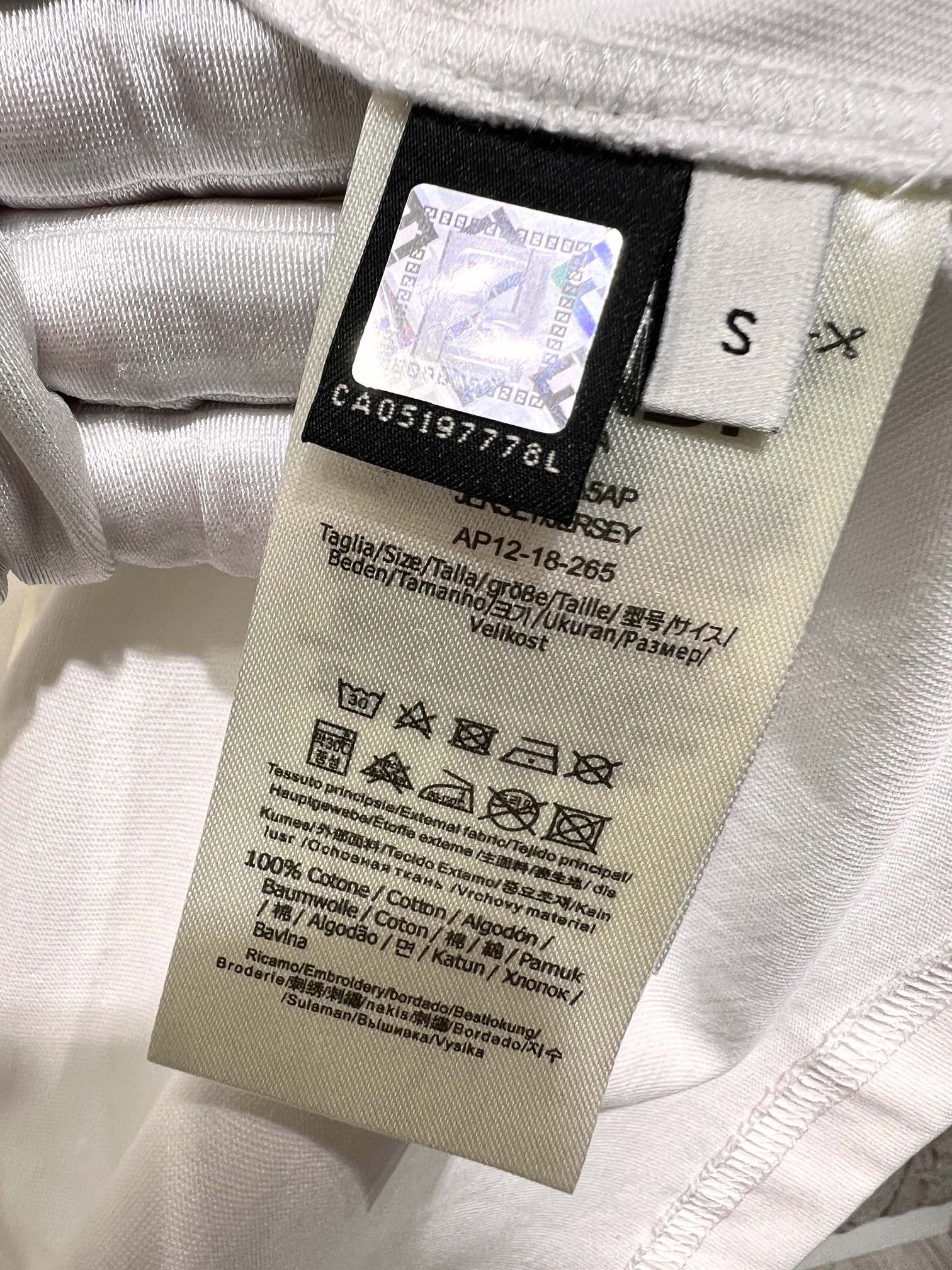 fendi t シャツ ロゴスーパーコピー トップス  純綿熊プリント 柔らかい シンプル 男女兼用 ホワイト_7