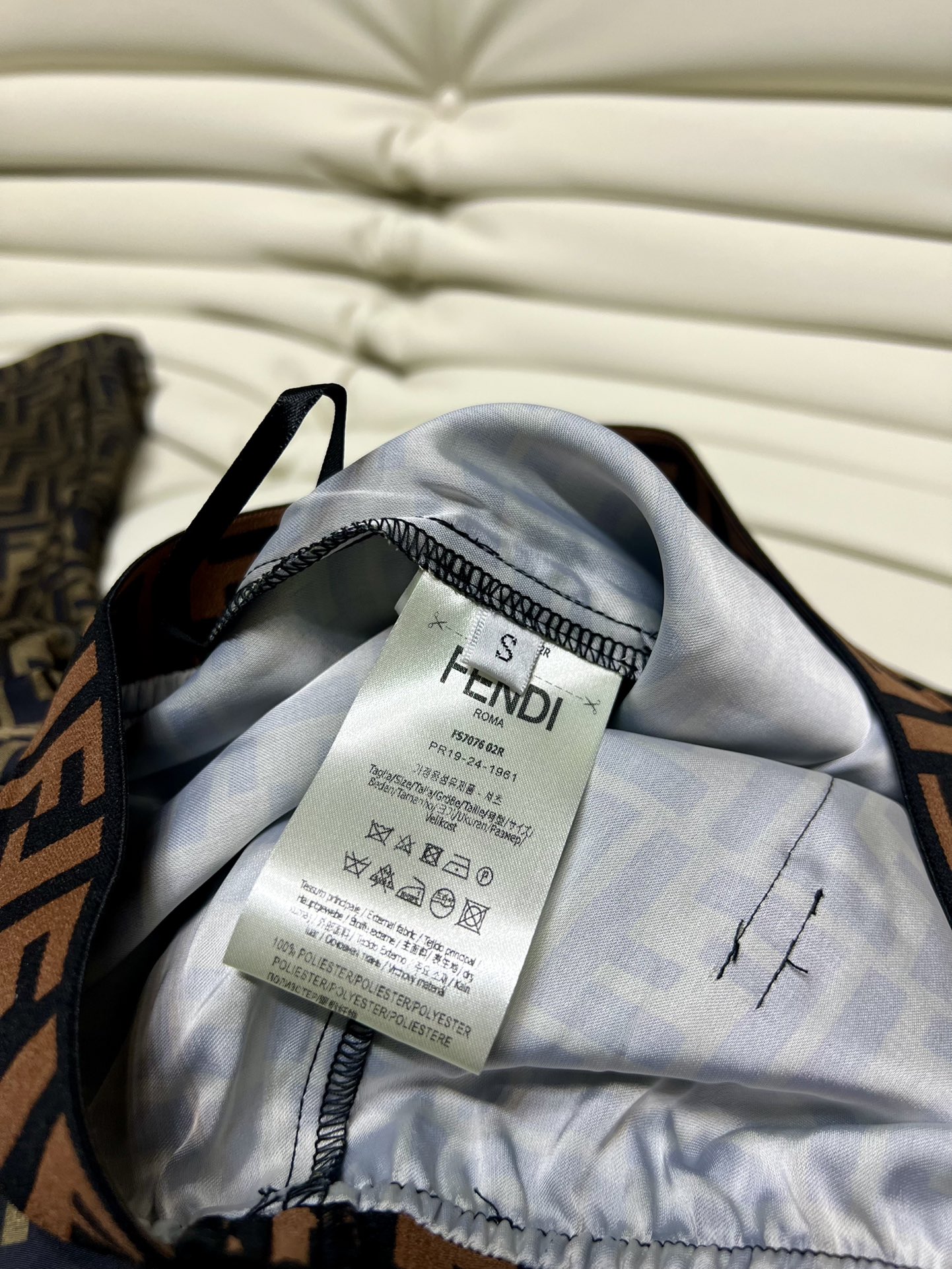フェンディズボン激安通販 爆買いできる品質保証 カジュアルパンツ 筒形ズボン 花柄 ファッション ブラウン_6