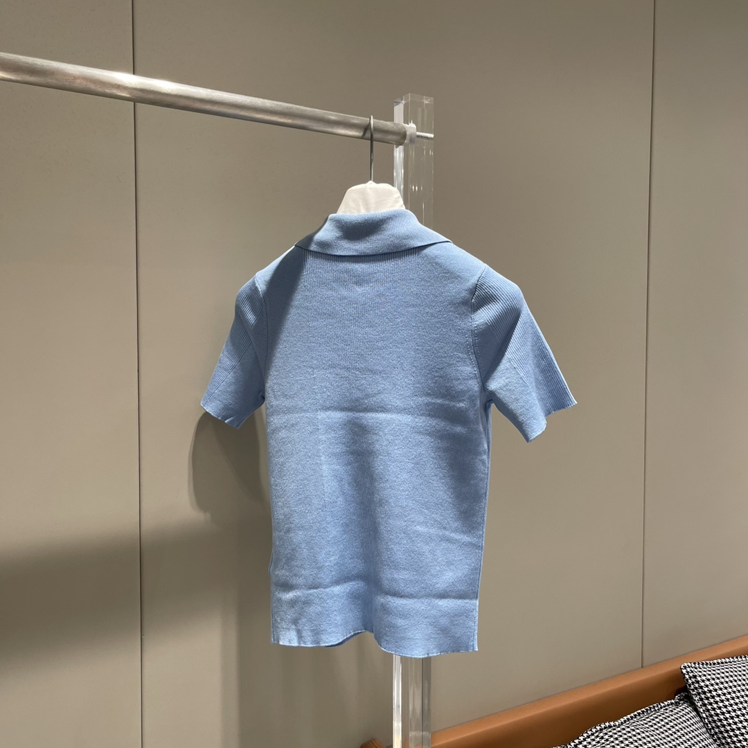 最新の2024年 フェンディポロシャツ偽物 爆買 夏服 半袖 ポロシャツ トップス シンプル 2色可選_8