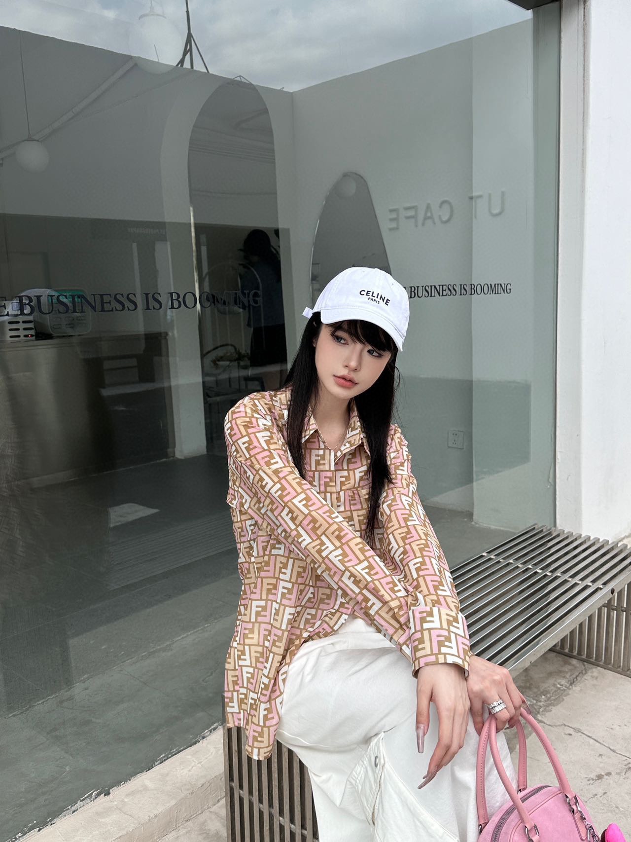 お値打ち価格 fendi シャツスーパーコピー 日焼け止め服 トップス 長袖シャツ 花柄 プリント シルク ブラウン_6