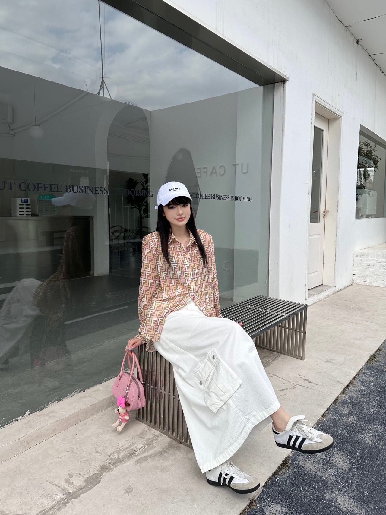 お値打ち価格 fendi シャツスーパーコピー 日焼け止め服 トップス 長袖シャツ 花柄 プリント シルク ブラウン_8