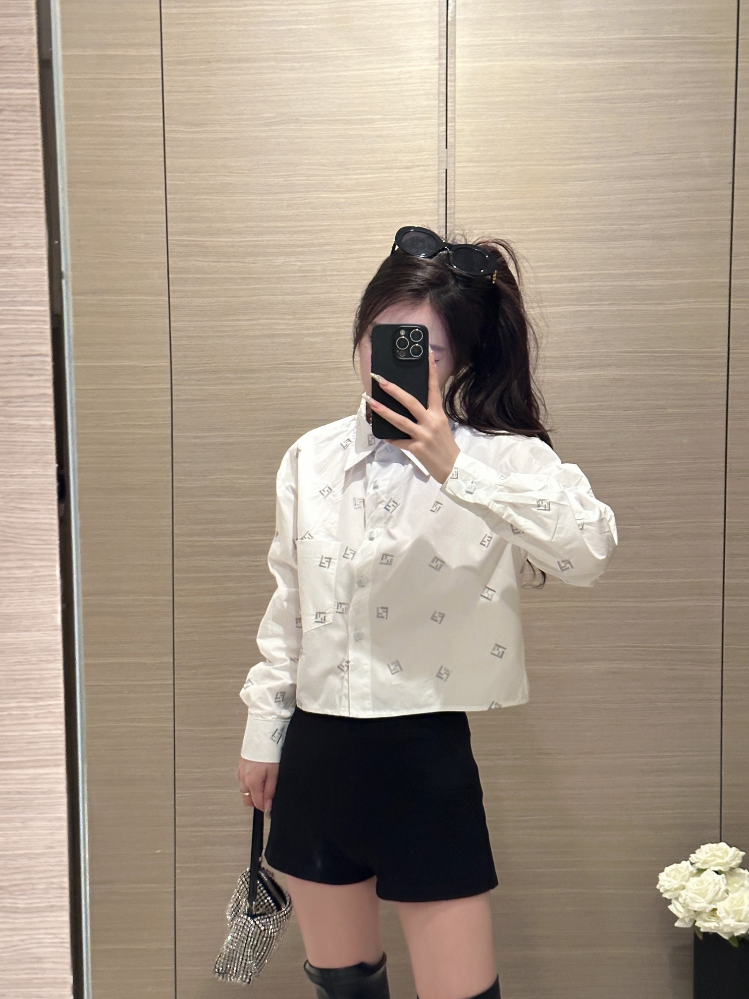 24春夏服 fendit シャツ メンズ偽物 刺繍シャツ トップス 長袖 シンプル ファッション ホワイト_2