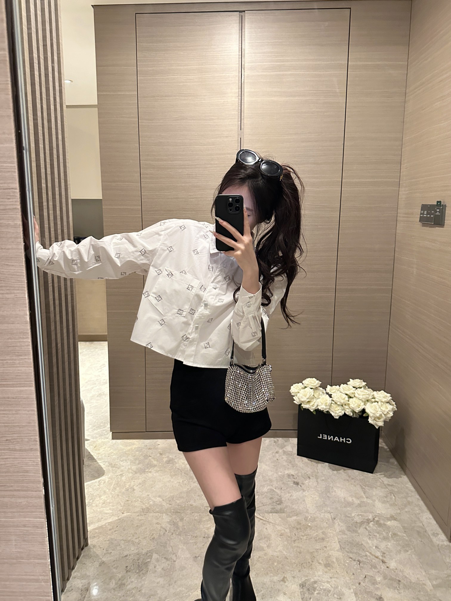 24春夏服 fendit シャツ メンズ偽物 刺繍シャツ トップス 長袖 シンプル ファッション ホワイト_3