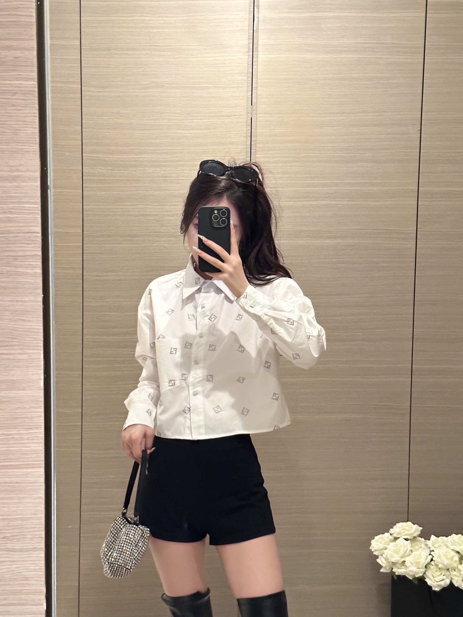 24春夏服 fendit シャツ メンズ偽物 刺繍シャツ トップス 長袖 シンプル ファッション ホワイト_8