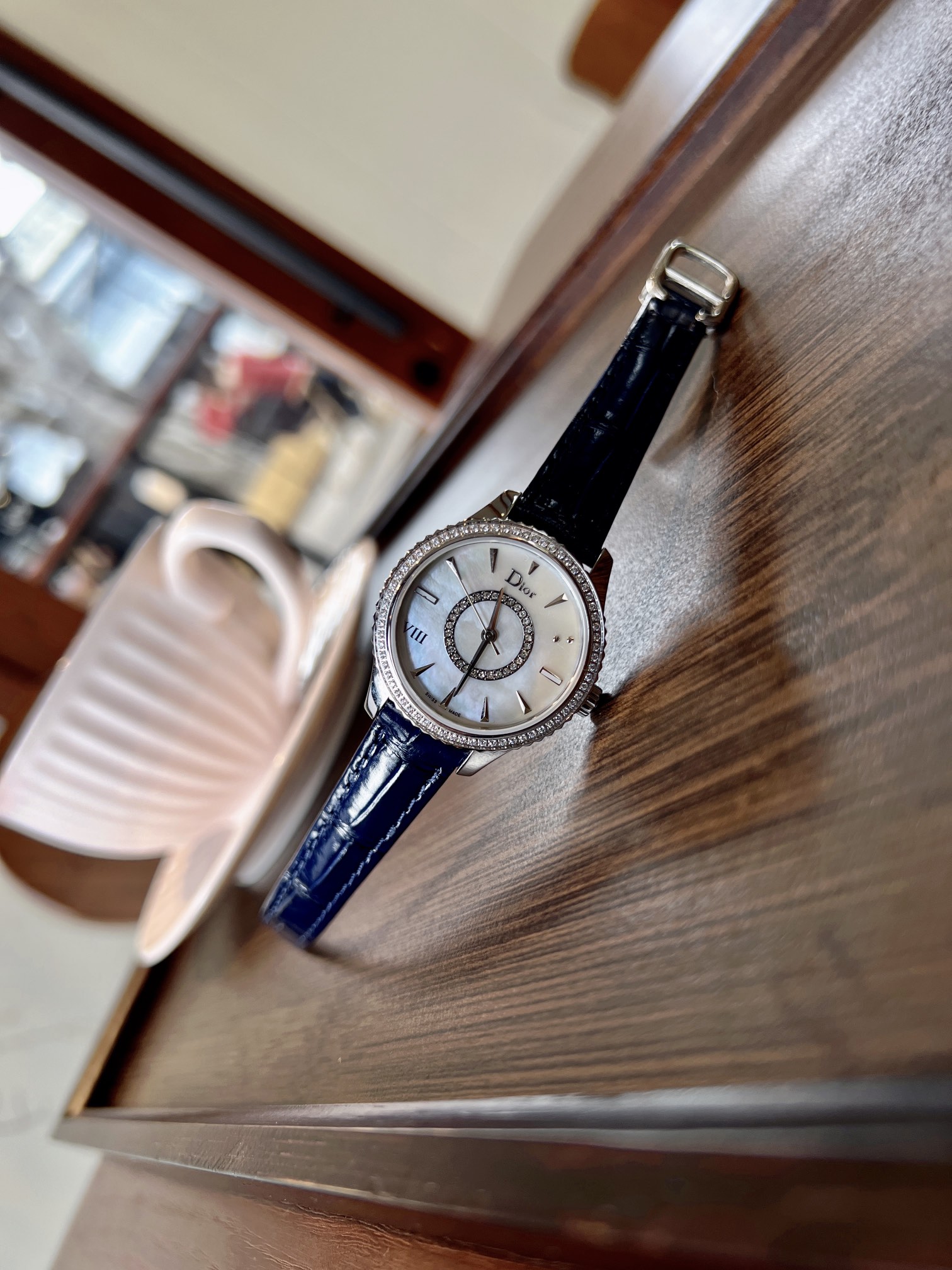 新作到着!! ディオール時計コピー VIII Montaigneシリーズ  牛革ストラップ_5