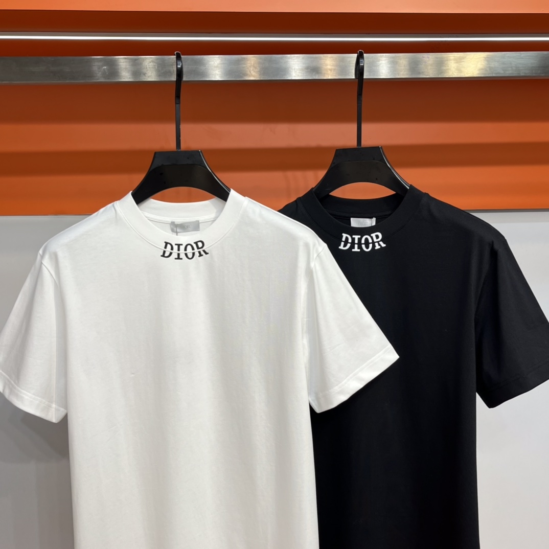 人気セール高品質ディオール サイズ感 tシャツ偽物 柔らかく 通気性 男女兼用 魅力_4