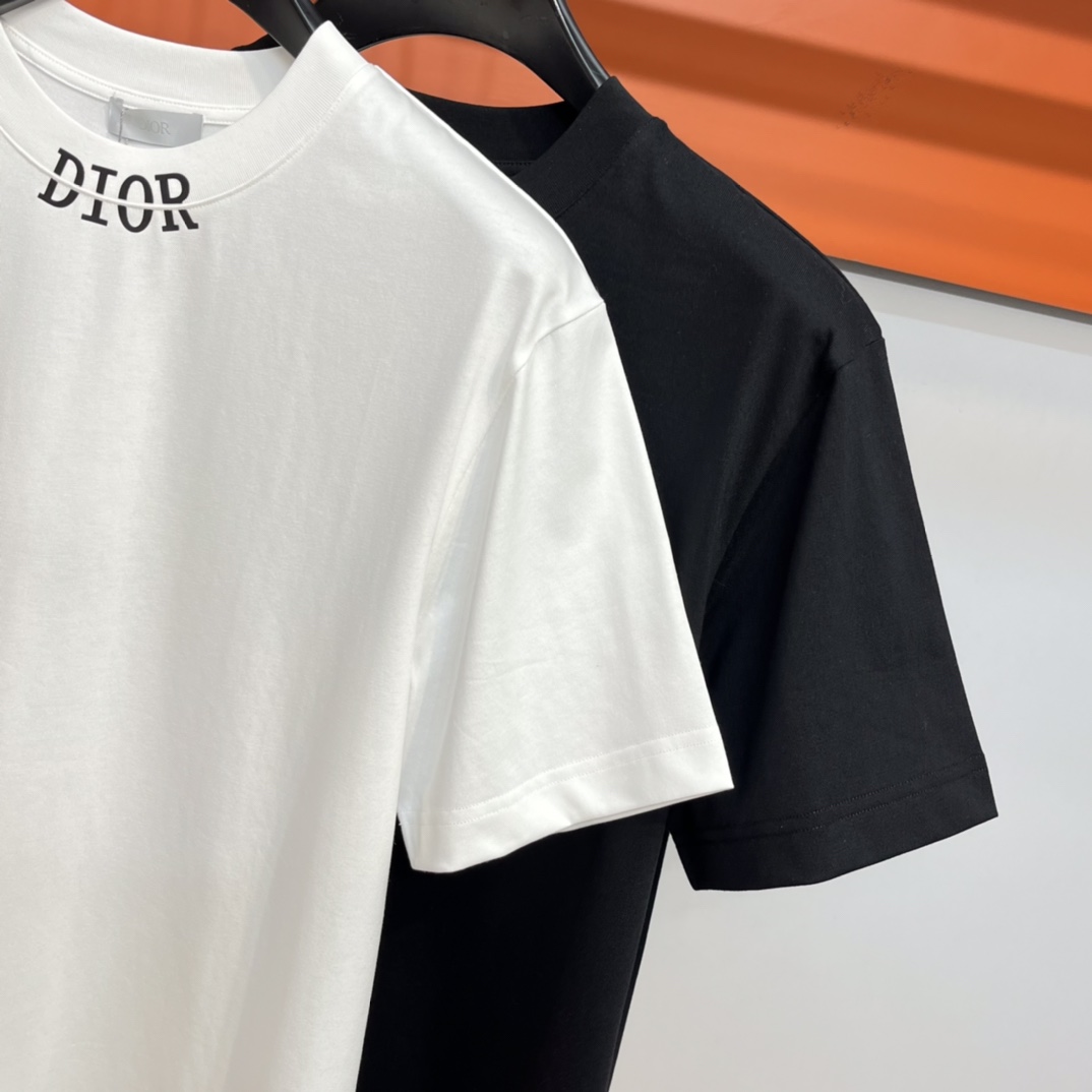人気セール高品質ディオール サイズ感 tシャツ偽物 柔らかく 通気性 男女兼用 魅力_5
