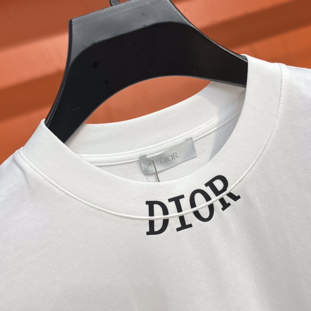 人気セール高品質ディオール サイズ感 tシャツ偽物 柔らかく 通気性 男女兼用 魅力_6