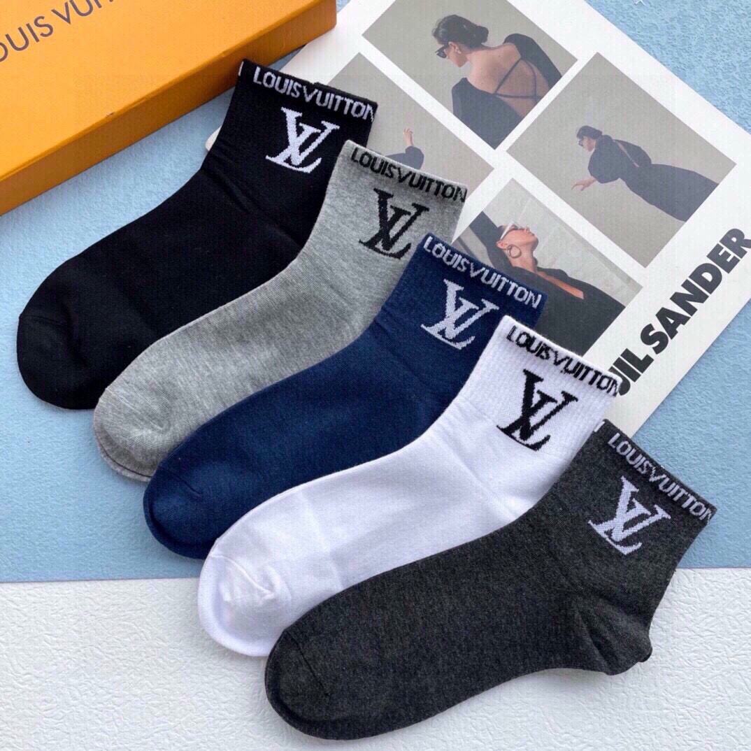 春夏数量限定格安ルイヴィトン 靴下セットn級品肌に優しい 男女兼用_2