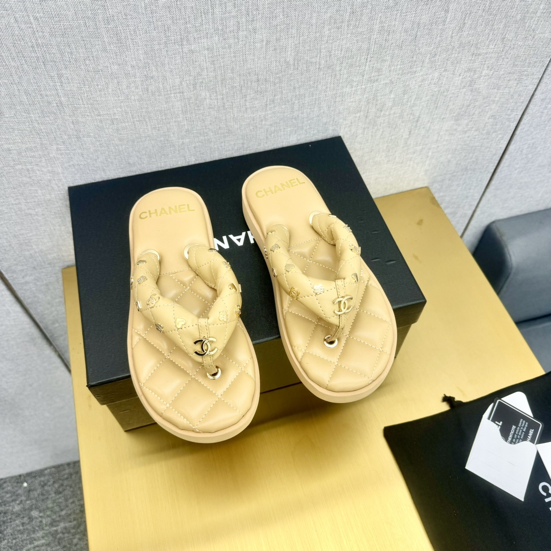 お買いセールシャネルアウトレット サンダル スーパーコピー 特注の編み紐 羊革のインソール_1