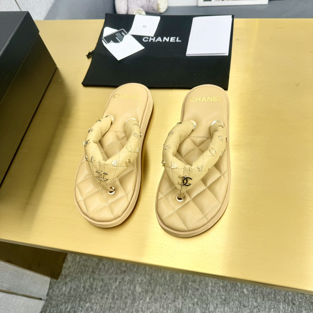 お買いセールシャネルアウトレット サンダル スーパーコピー 特注の編み紐 羊革のインソール_2