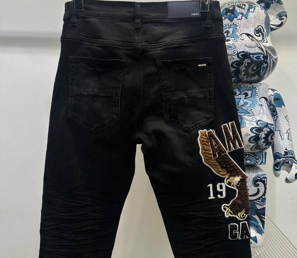 AMIRI 人気定番可愛いアミリ ズボンＮ級品 シンプル ジンーズ パンツ 高級感 デニム素材 新品 ブラック