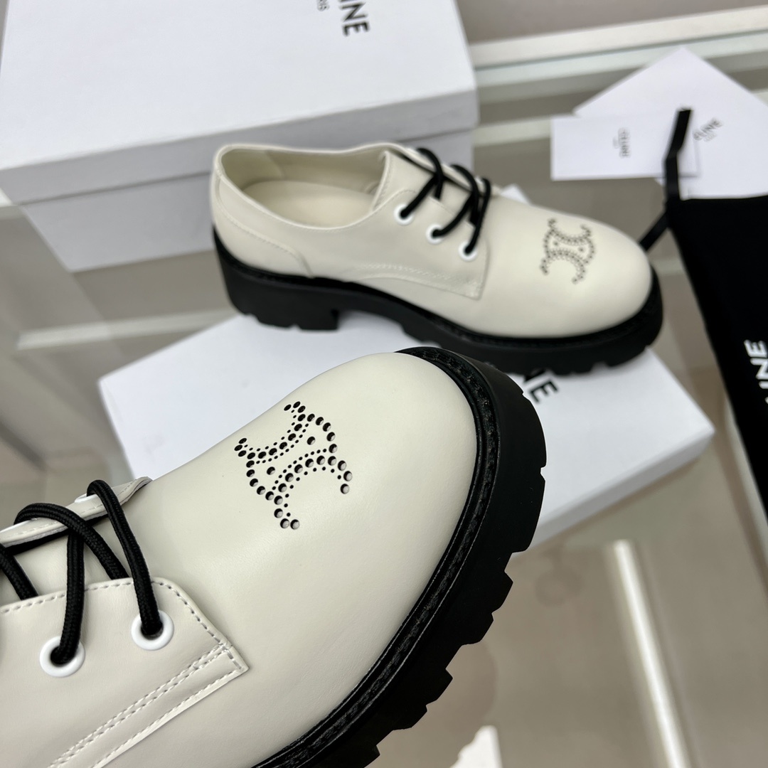 セリーヌ靴サイズスーパーコピー 本革 ブーツ ショットカット あるきやすい ファッション ホワイト_7