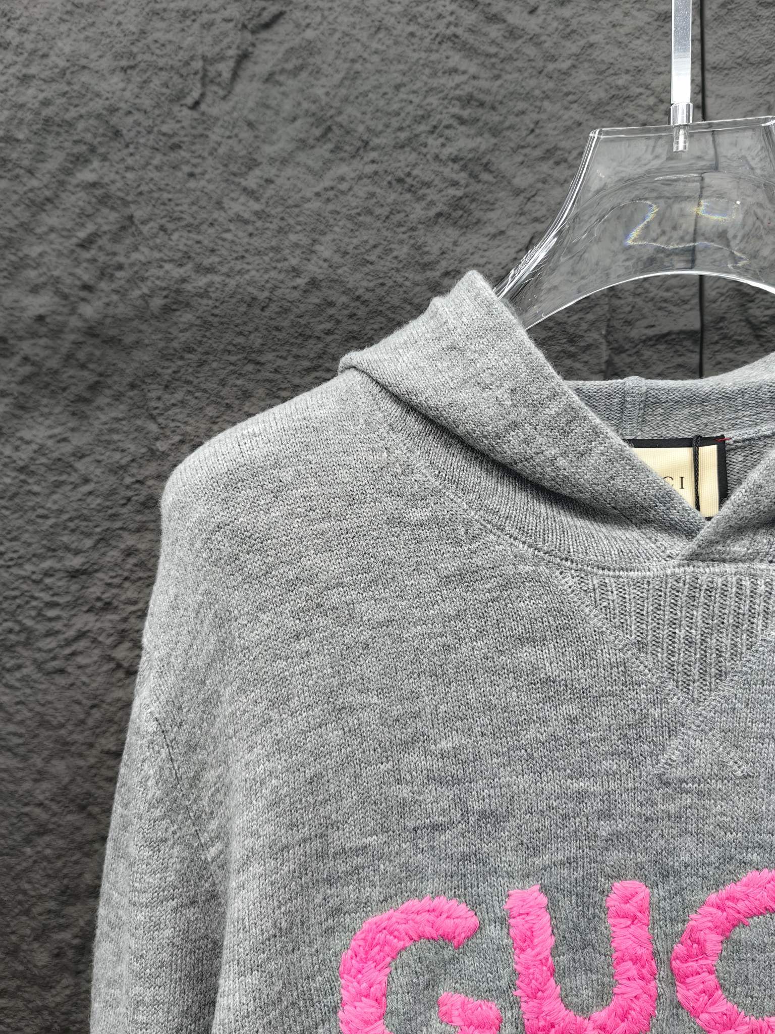 人気最新作 志尊淳 グッチセータースーパーコピー ニット トップス ウール 柔軟 フード付き 刺繍 グレイ_2