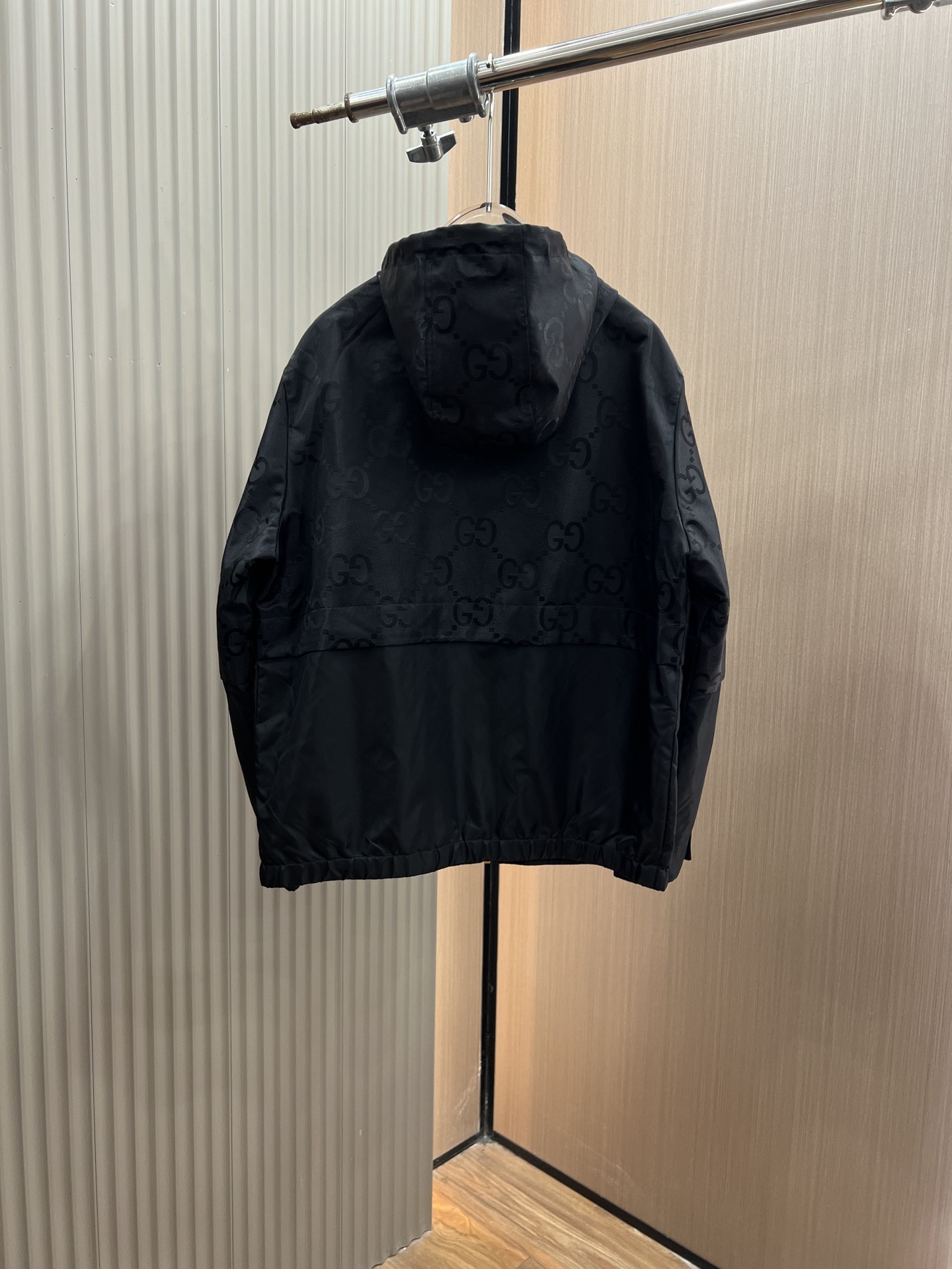 グッチ アウターＮ級品 トップス ジャケット ナイロン フード付き 防風 軽量 ブラック_8