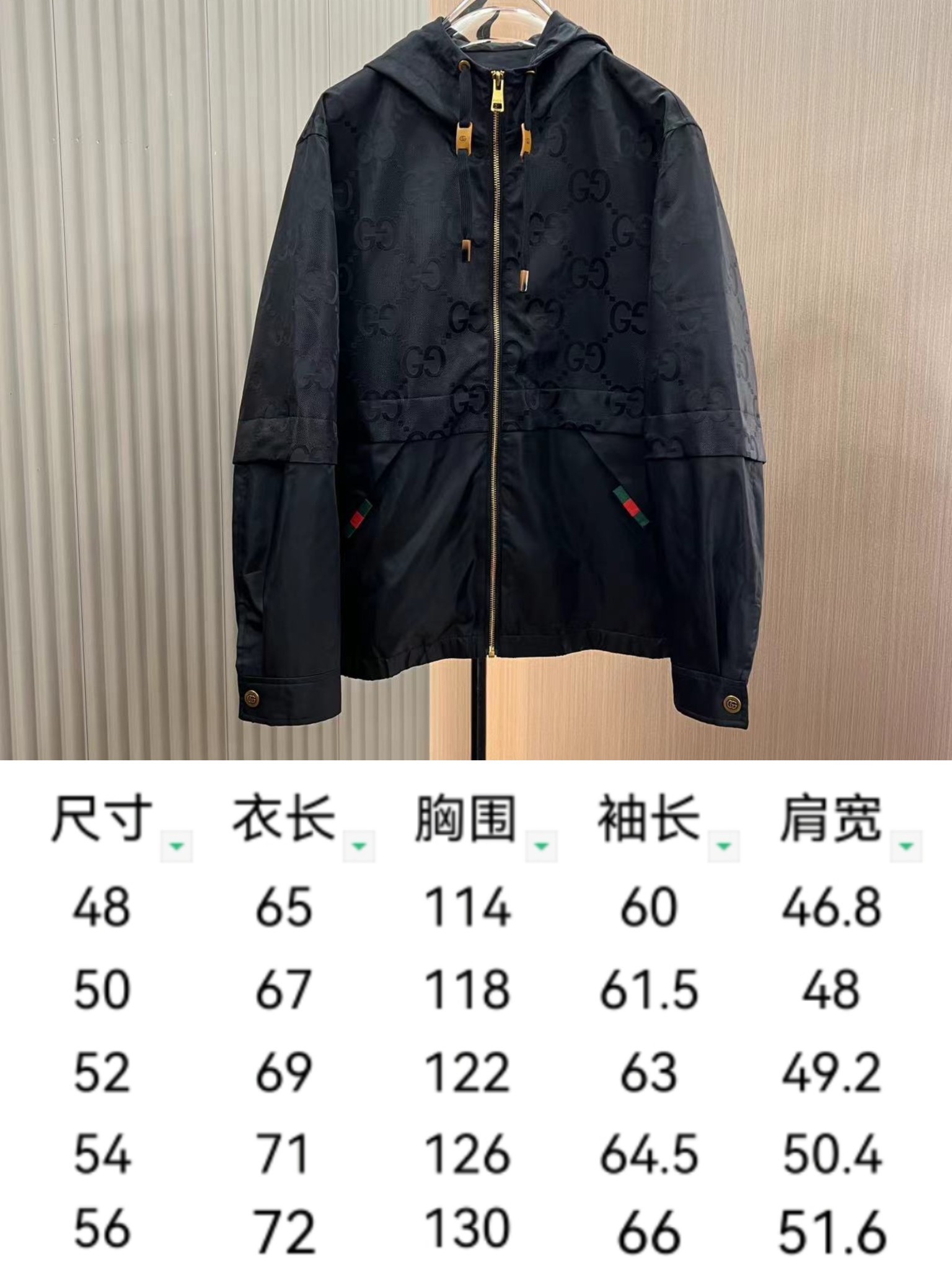グッチ アウターＮ級品 トップス ジャケット ナイロン フード付き 防風 軽量 ブラック_9