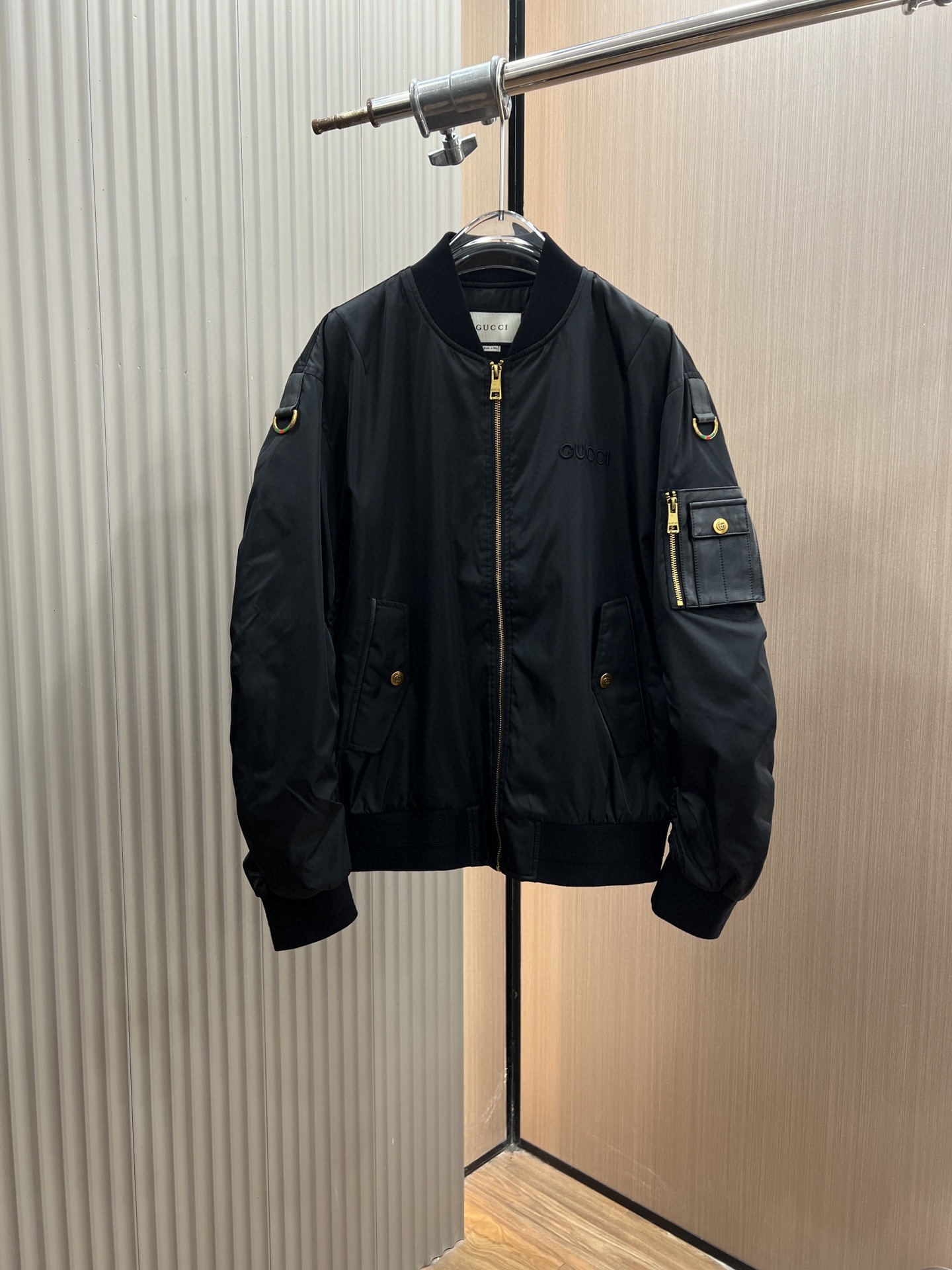 グッチ ツイード ジャケット激安通販 トップス アウター 防風 厚い 暖かい 上質品 ブラック_1