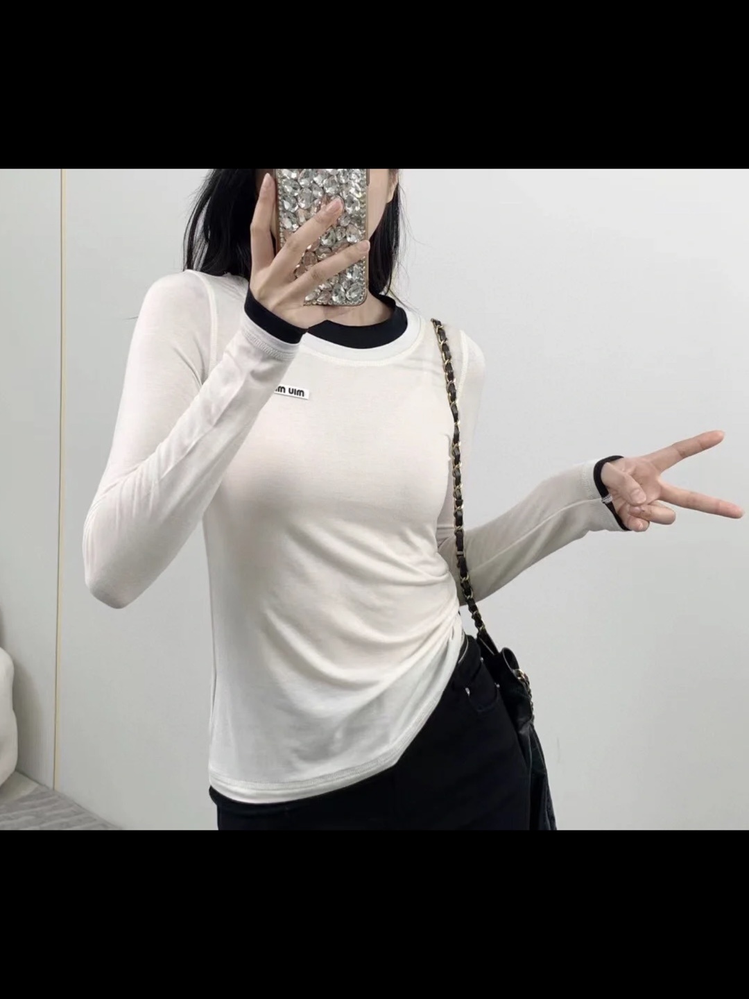 ミュウ ミュウ t シャツコピー 純綿 長袖トップス シンプル セクシー 柔軟 快適 多色可選_8