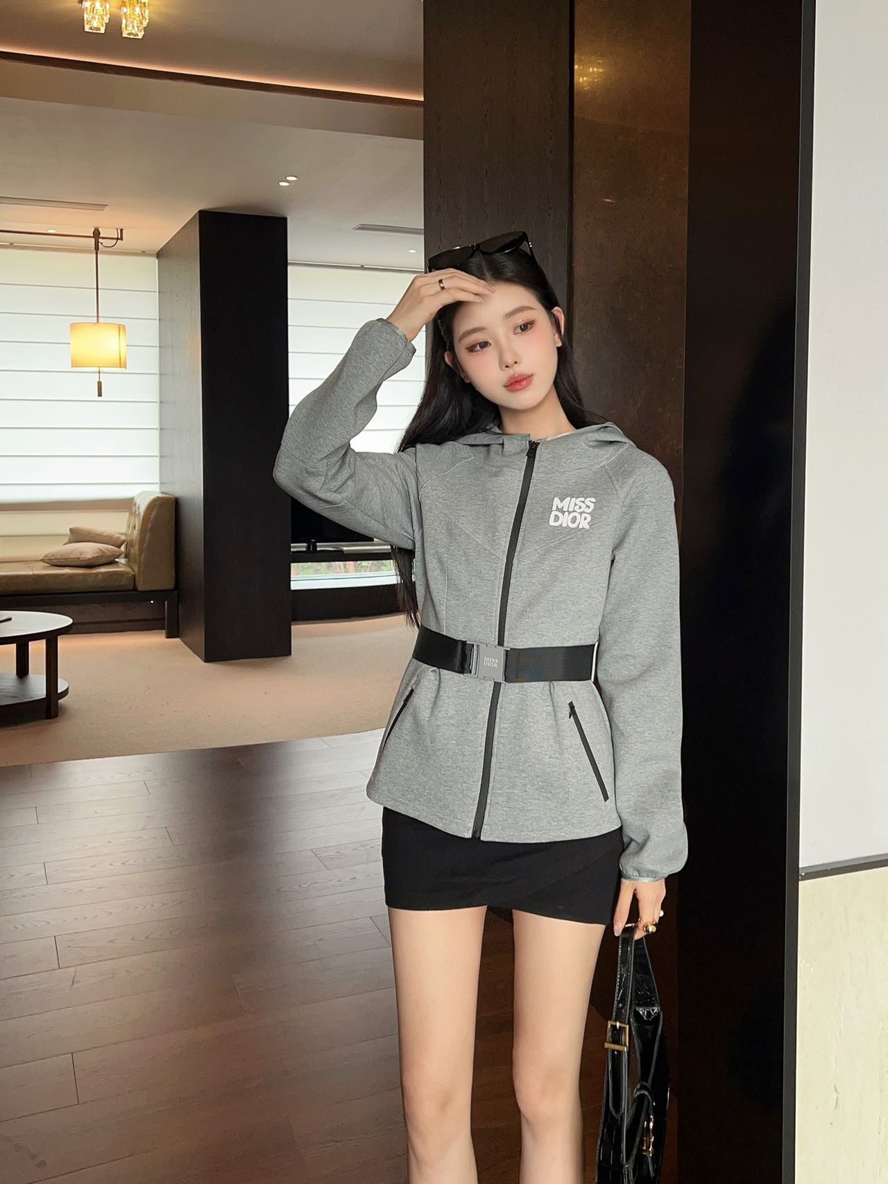 dior ジャケット サイズ感偽物 アウター 純綿 トップス 運動 ランニング 柔らかい グレイ_2