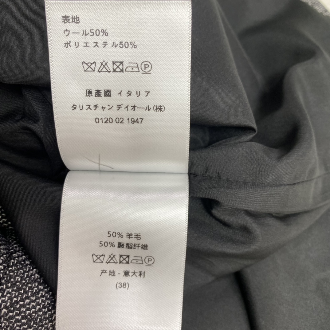 ディオール ワンピースコピー スカート ウール 半袖 ビジネス 通勤 ファッション 高品質 グレイ_9