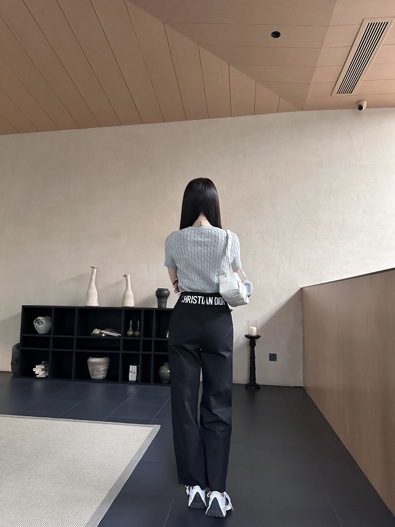 ディオール パンツ レディースＮ級品 カジュアルパンツ 純綿 筒形 シンプル 快適 柔らかい プリント 2色可選 ブラック_7