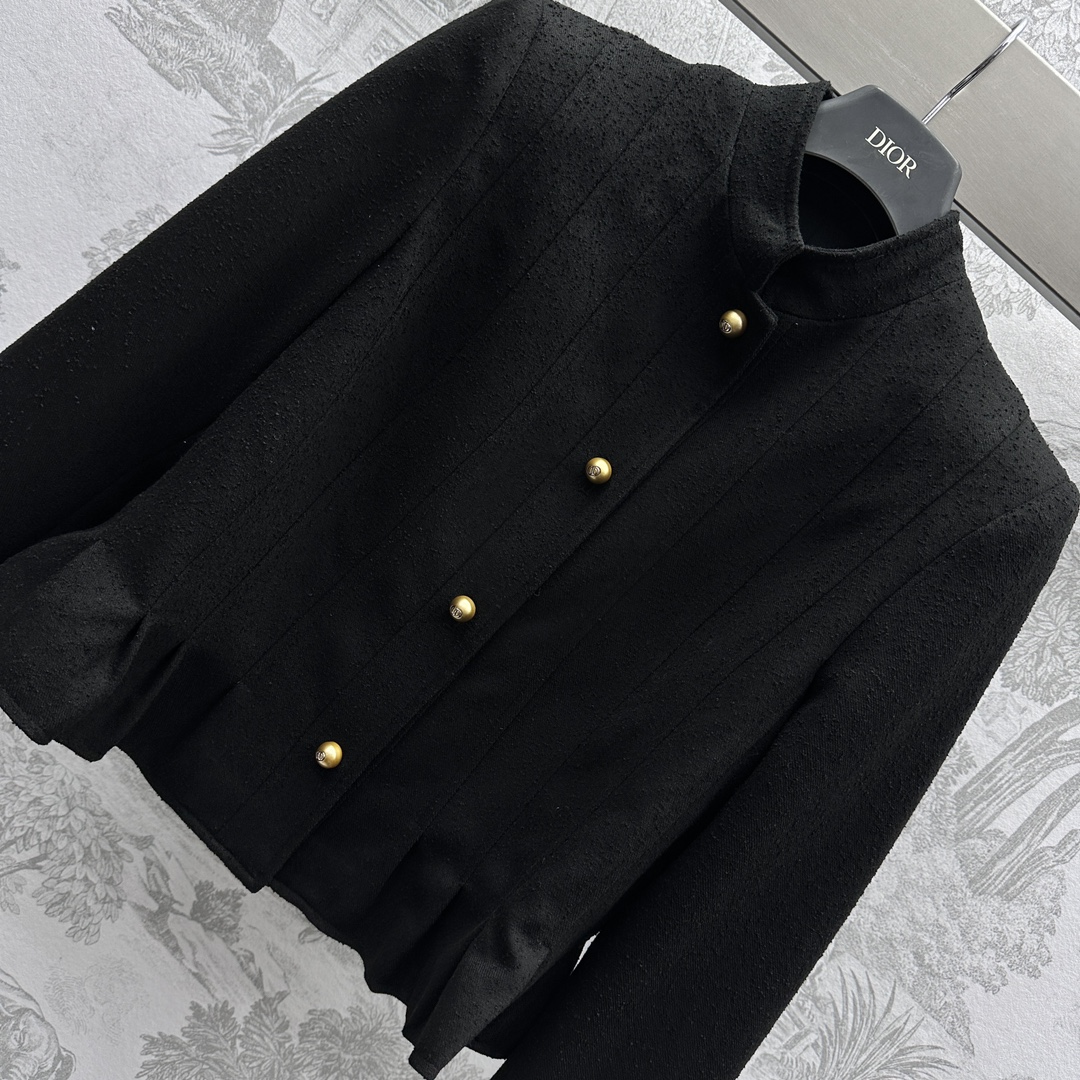 激安レディジャケット ディオールの服Ｎ級品 トップス アウター プリント 優雅 柔軟 ショット ブラック_3