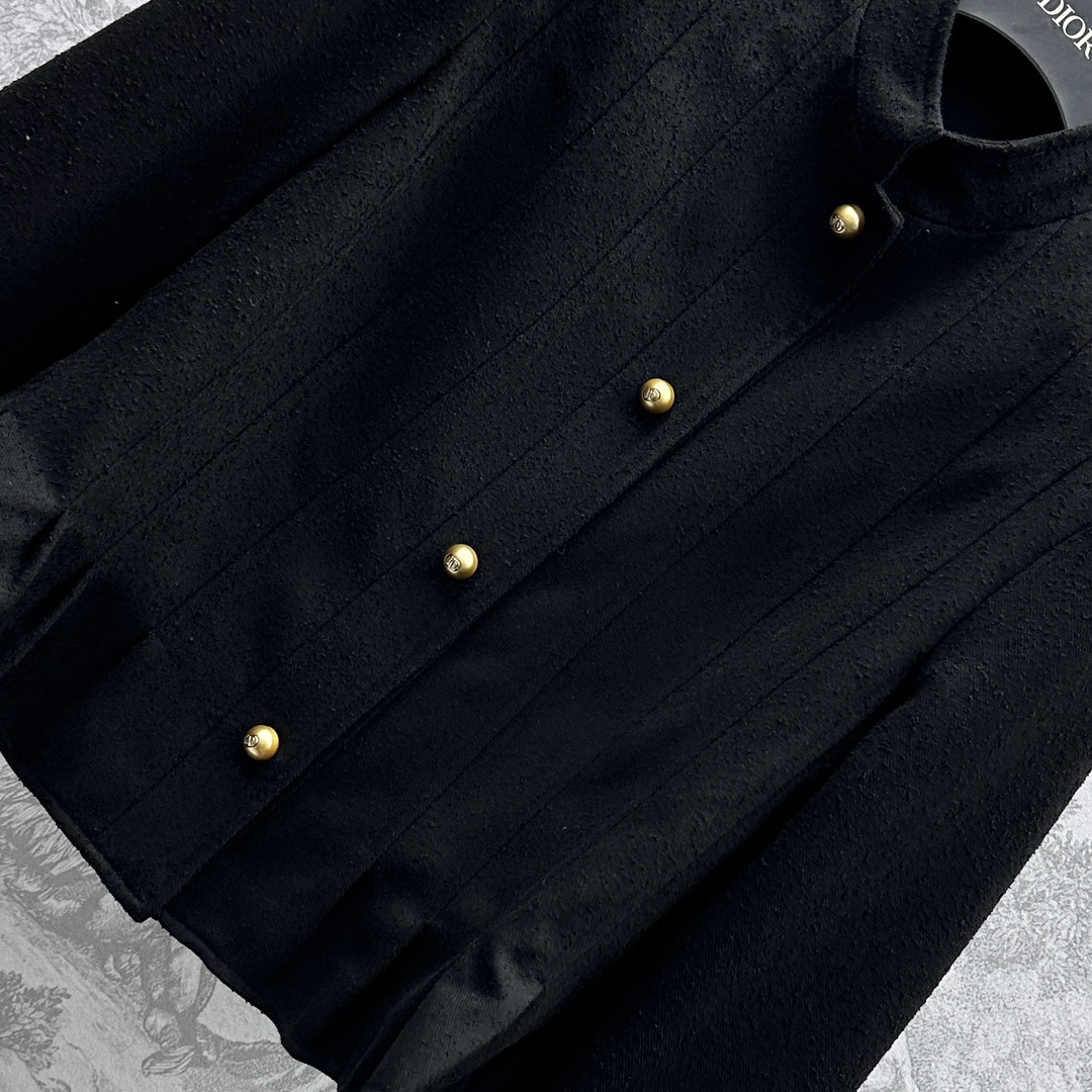 激安レディジャケット ディオールの服Ｎ級品 トップス アウター プリント 優雅 柔軟 ショット ブラック_5