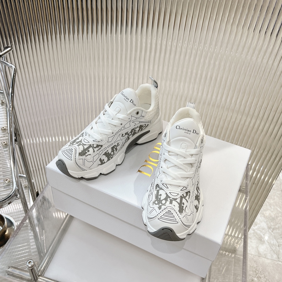 dior メンズ スニーカーコピー 歩きやすい カジュアル シューズ 運動 ランニング レディース ホワイト_3