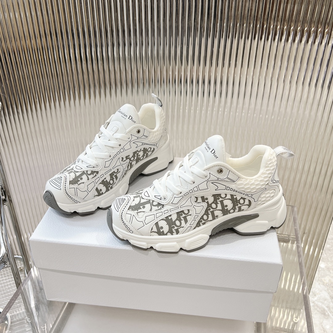 dior メンズ スニーカーコピー 歩きやすい カジュアル シューズ 運動 ランニング レディース ホワイト_5