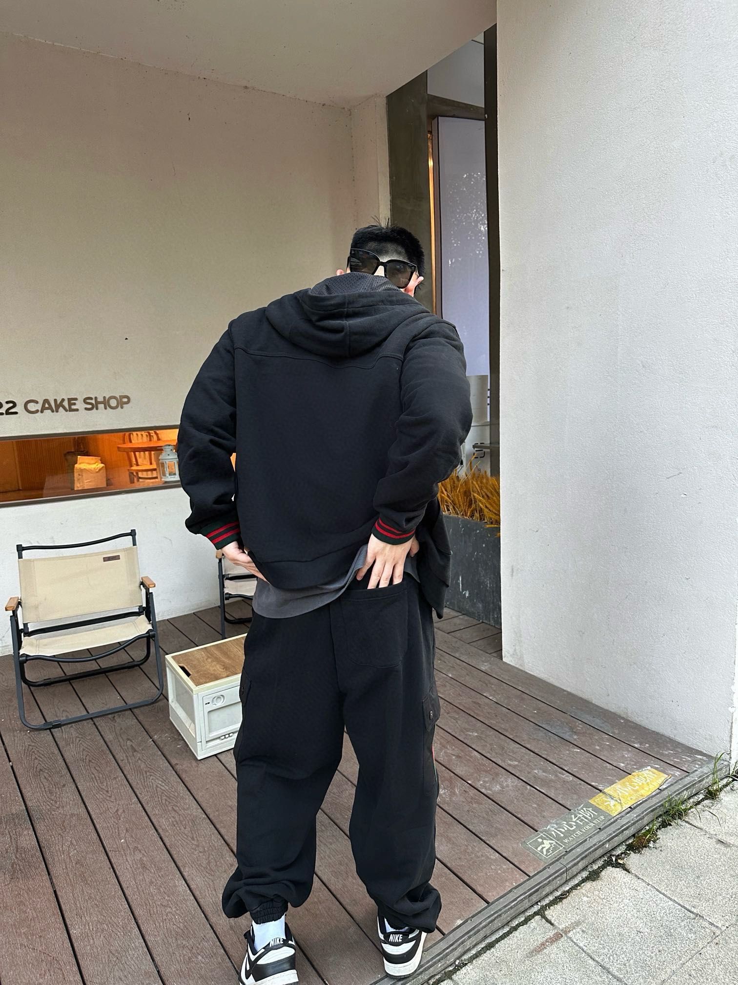 超激得の新品 グッチ アウター偽物 フード付き 柔軟 純綿 トップス ジャケット 運動 ランニング ブラック_5