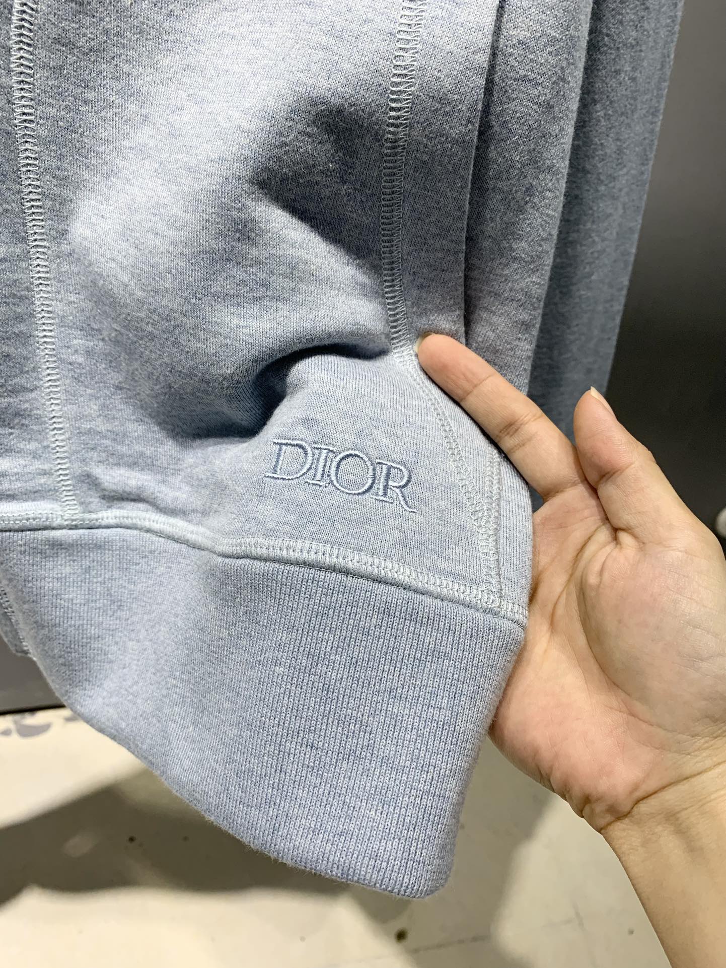 ディオールジャケットＮ級品 トップス アウター 運動服 ランニング 純綿 フード付き グレイ_4