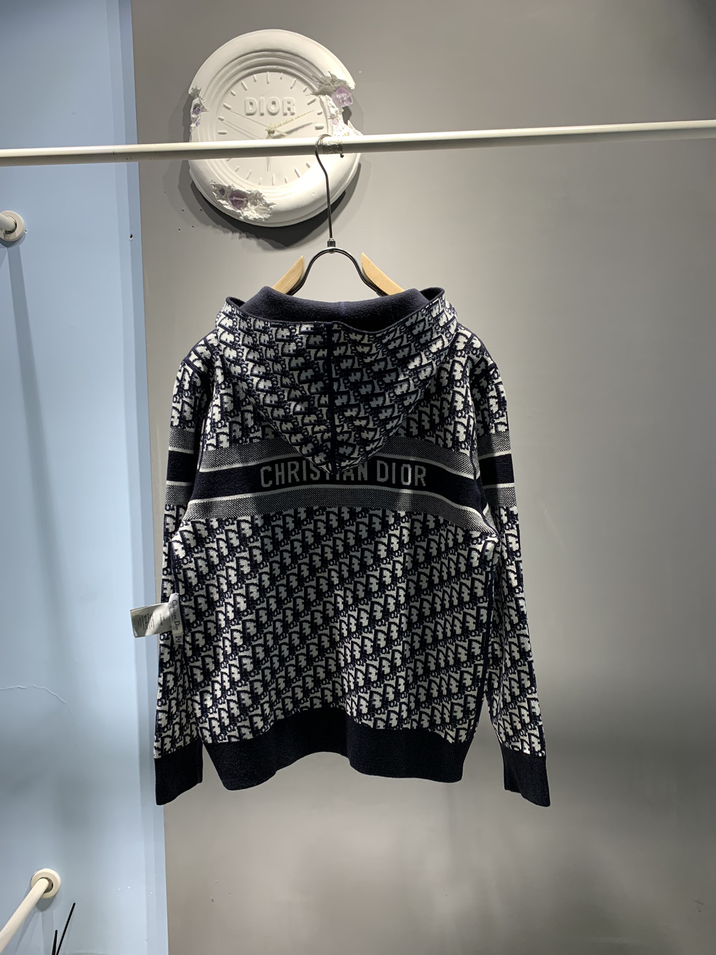 ディオールジャケットレディース偽物 トップス アウター 花柄 運動服 ランニング 純綿 両面兼用 ブラック_9