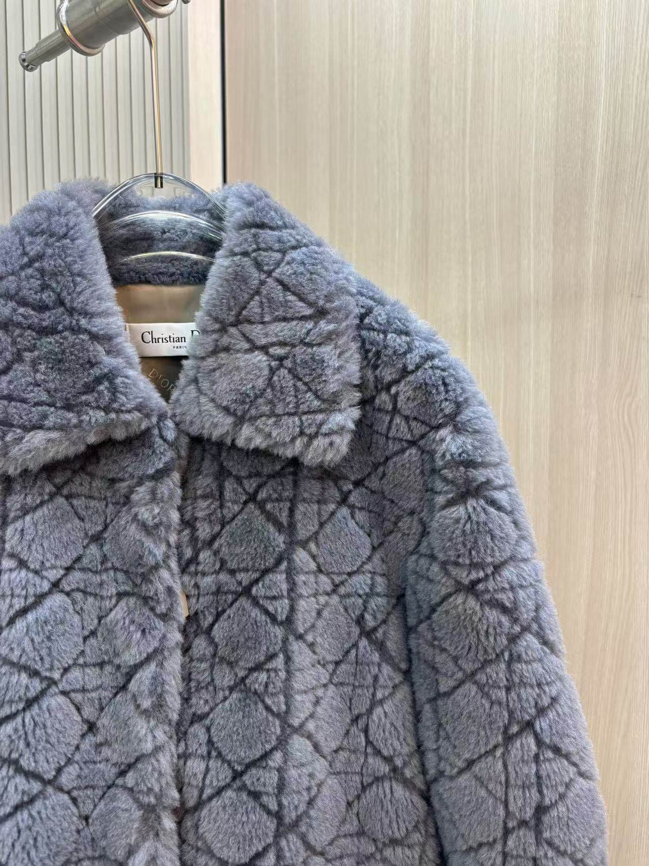 高級品 ジャケット dior偽物 トップス アウター ふんわり 柔軟 暖かい ブルー_5