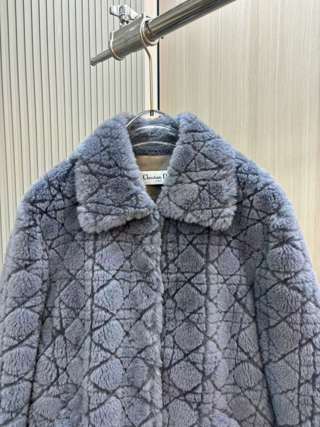 高級品 ジャケット dior偽物 トップス アウター ふんわり 柔軟 暖かい ブルー_6