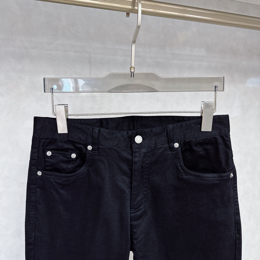 プラダ デニム サロペット激安通販 カジュアルパンツ ズボン 秋服 美脚 デニム素材 シンプル ブラック_4
