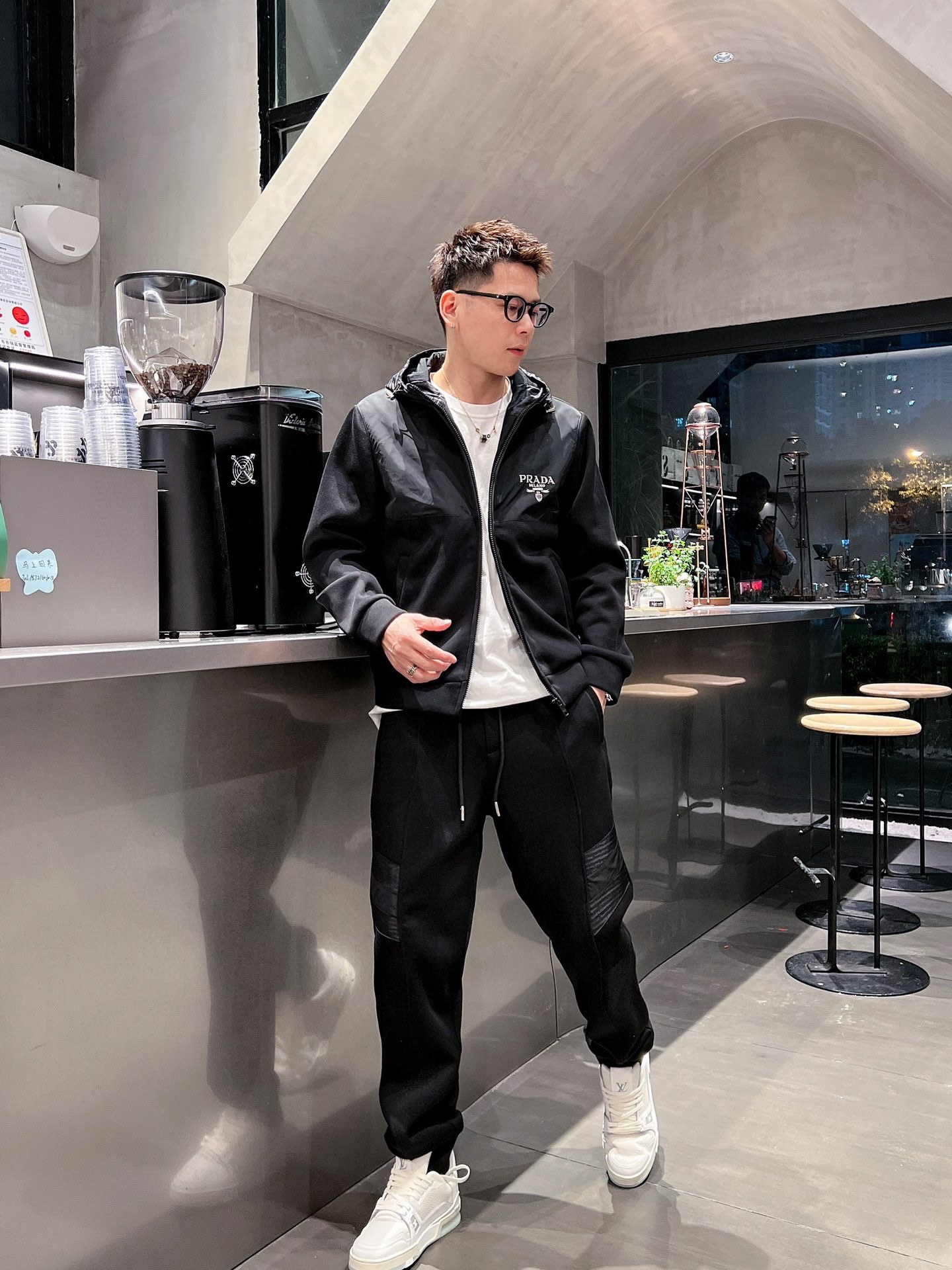 超激得の新品 prada メンズ ジャケット偽物 アウター トップス 柔軟 ファッション ブラック_6