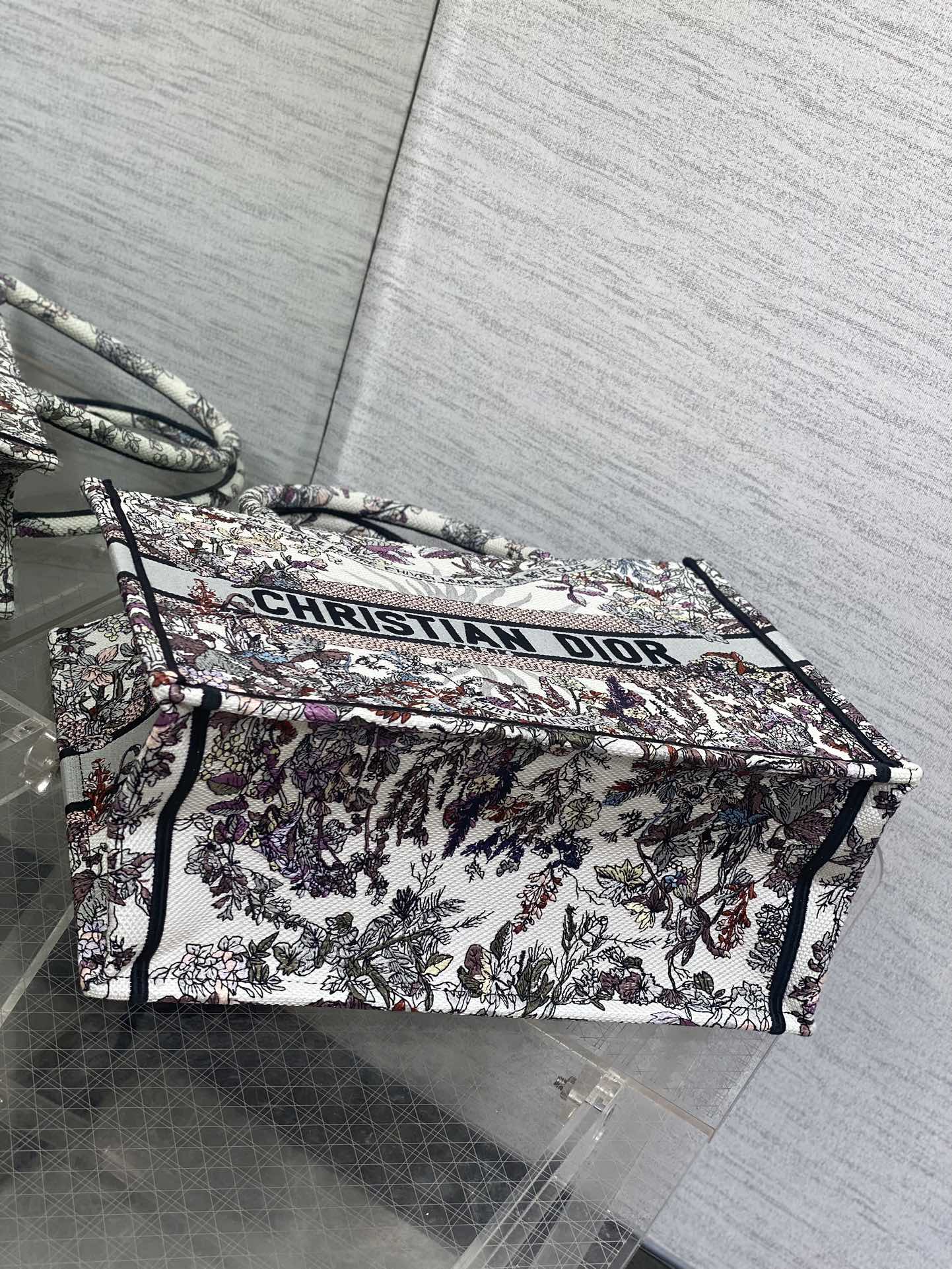 お買い得品ディオール バックコピー ロゴ刺繍 ハンドバッグ 斜め掛けバッグ 大容量 レディ グレイ_6