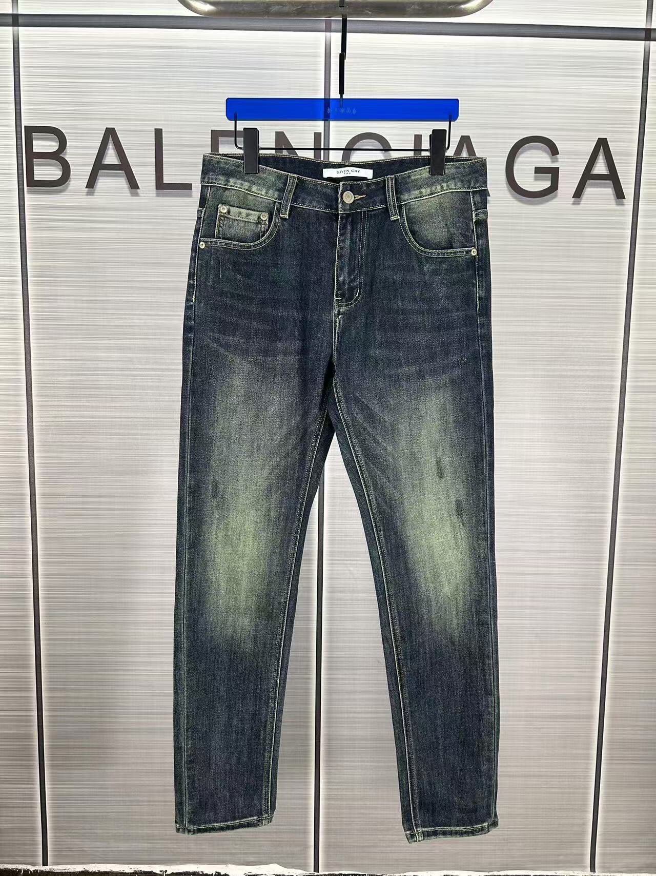 超激得価格 ジバンシーズボンコピー デニム素材 パンツ カジュアルズボン メンズ 筒形 ブルー_2
