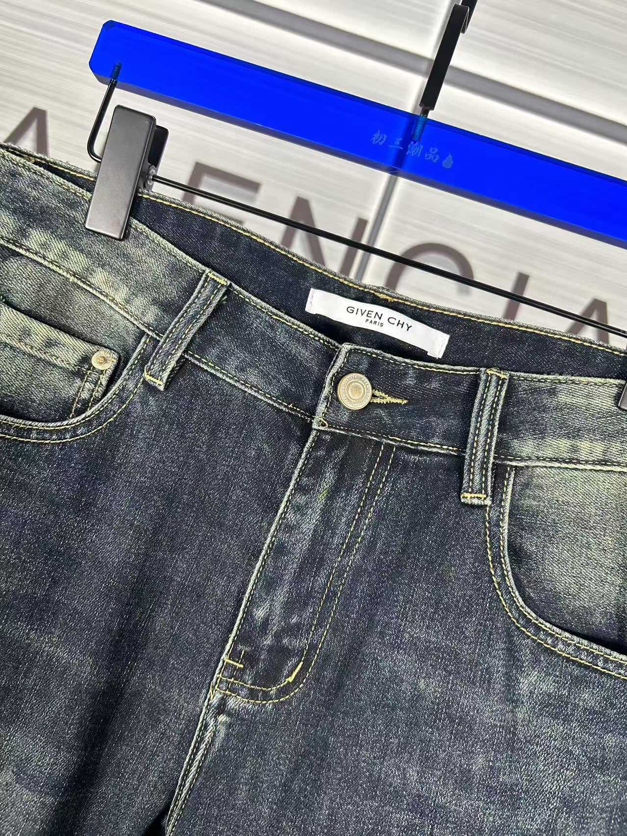 超激得価格 ジバンシーズボンコピー デニム素材 パンツ カジュアルズボン メンズ 筒形 ブルー_5