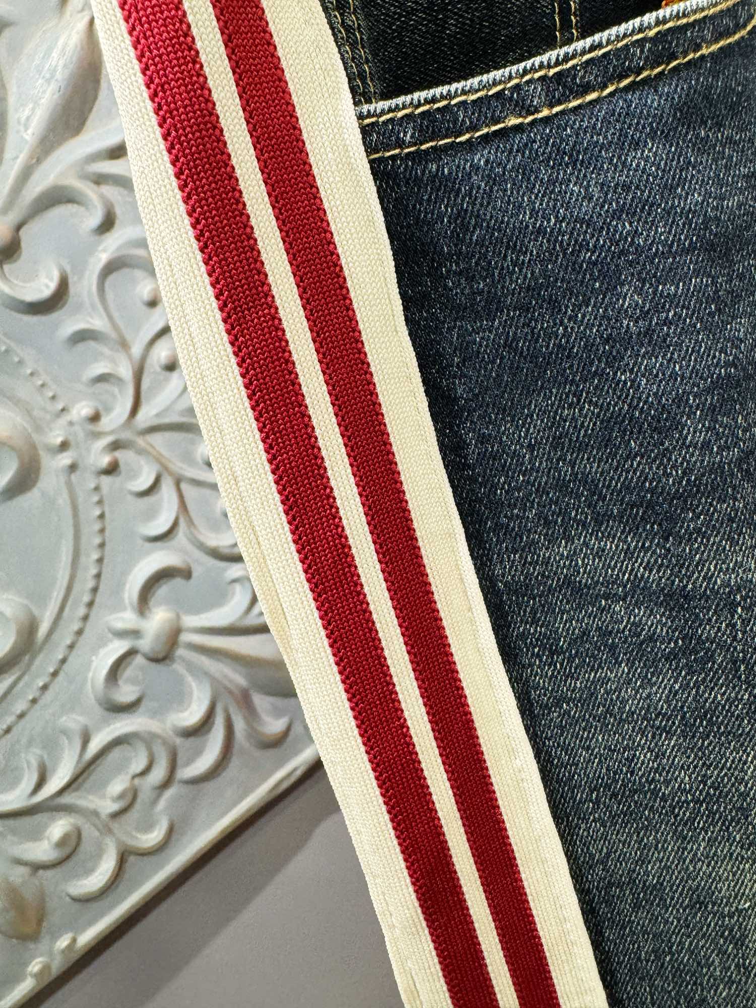 アミリ デニム パンツコピー 刺繍 ズボン ジーンズ カジュアルパンツ デニム素材 メンズ ブラック_4
