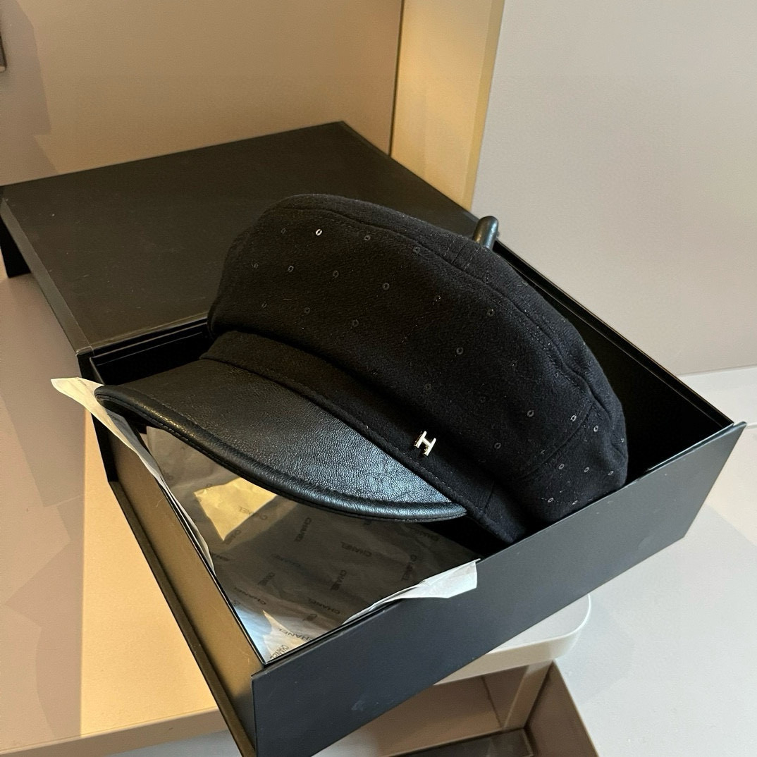エルメス キャップコピー ベレー帽 ウール 帽子 クラシック 柔らかい 57cm ブラック_3