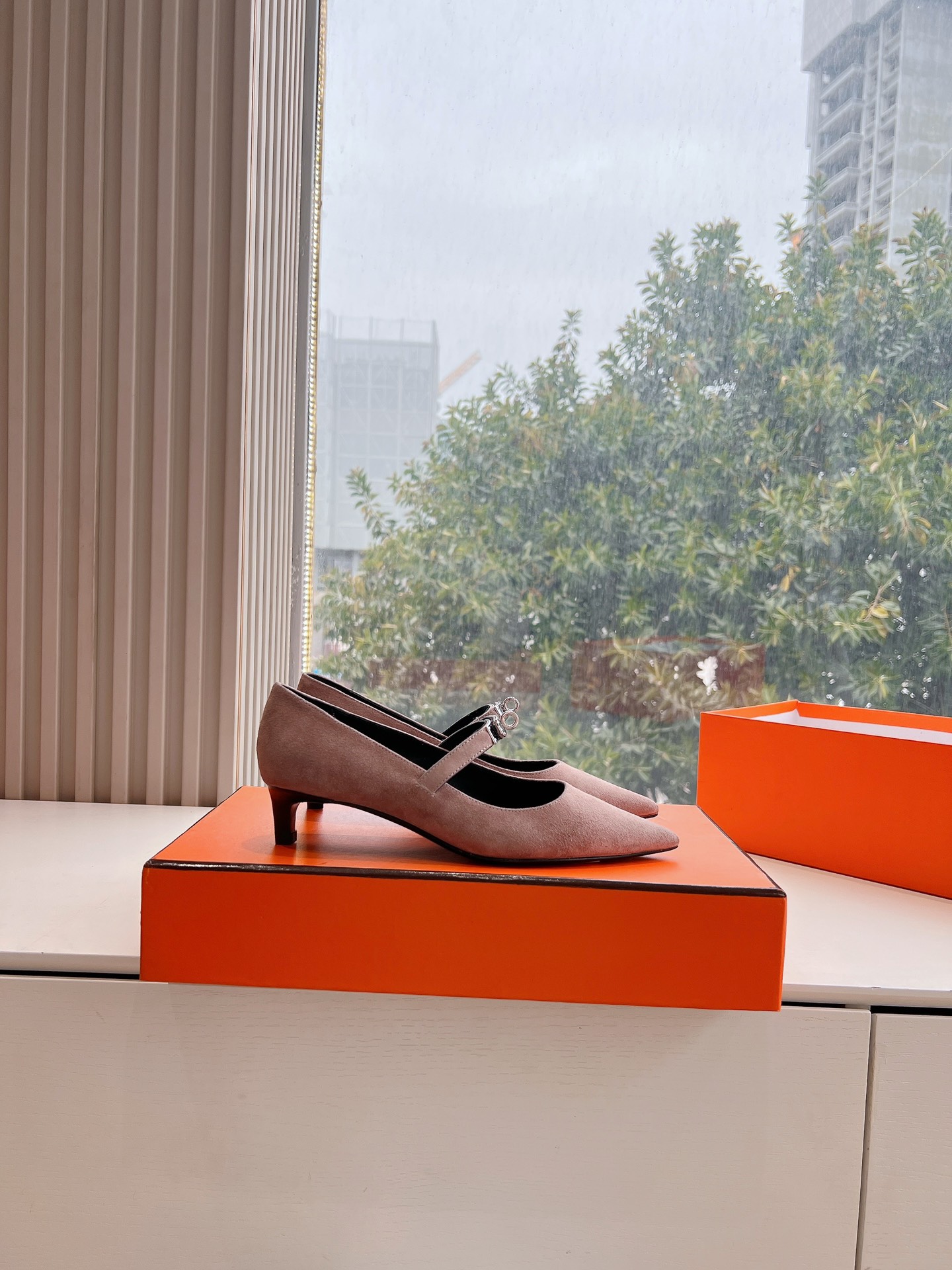 hermes ファースト シューズスーパーコピー パップス 優雅 レディ 本革 上質品 あるきやすい ピンク_6