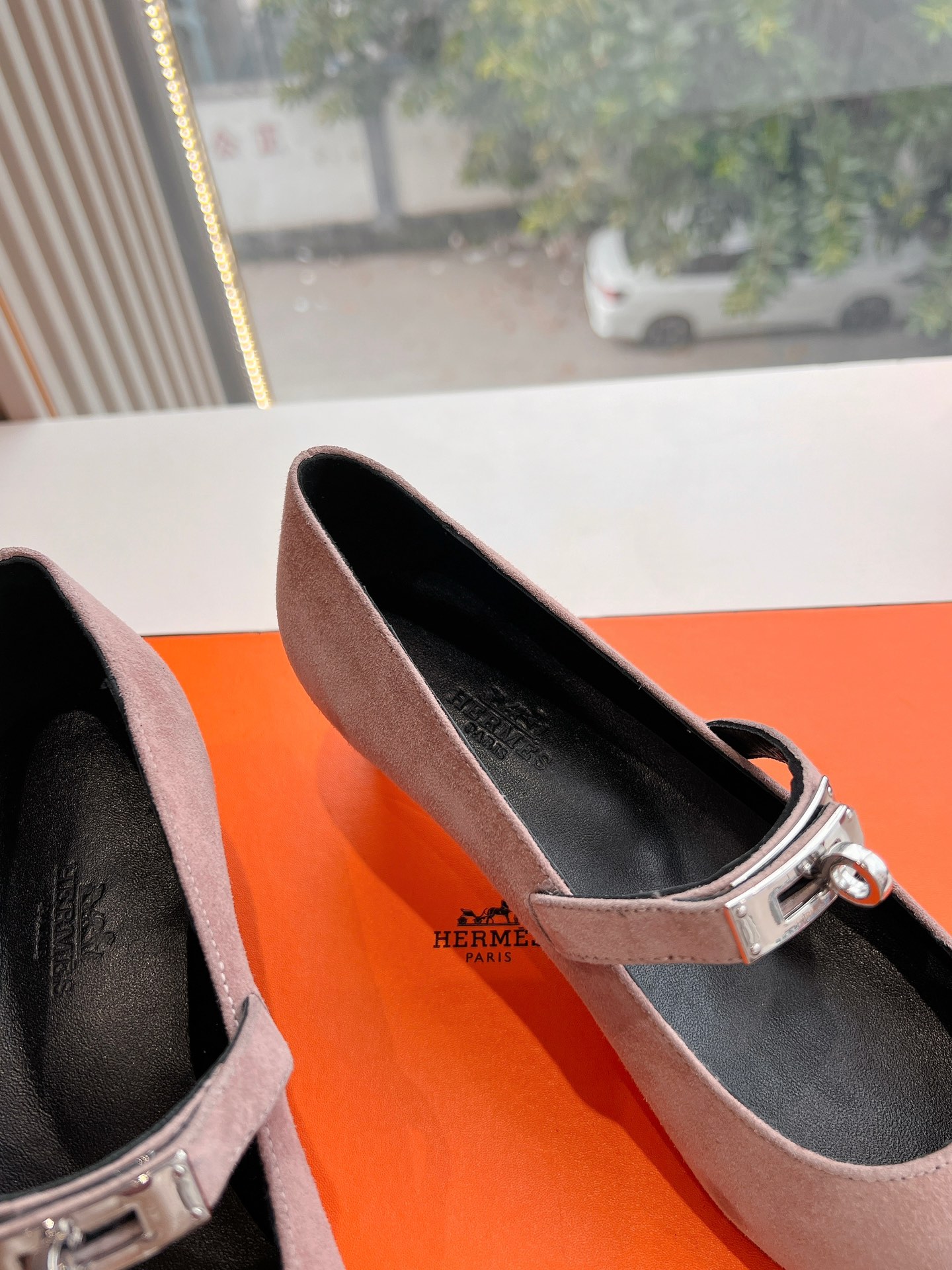 hermes ファースト シューズスーパーコピー パップス 優雅 レディ 本革 上質品 あるきやすい ピンク_7