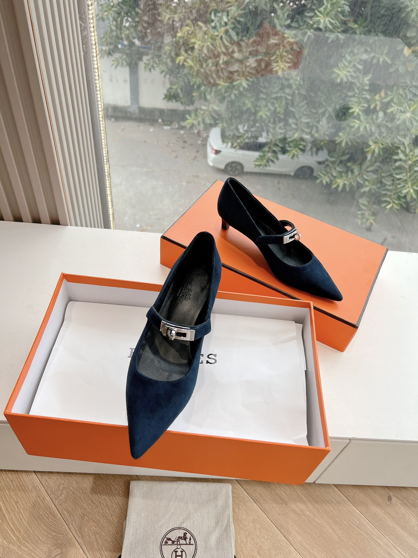 hermes ベビー シューズ 値段コピー パップス 優雅 レディ 本革 上質品 あるきやすい ブルー_2