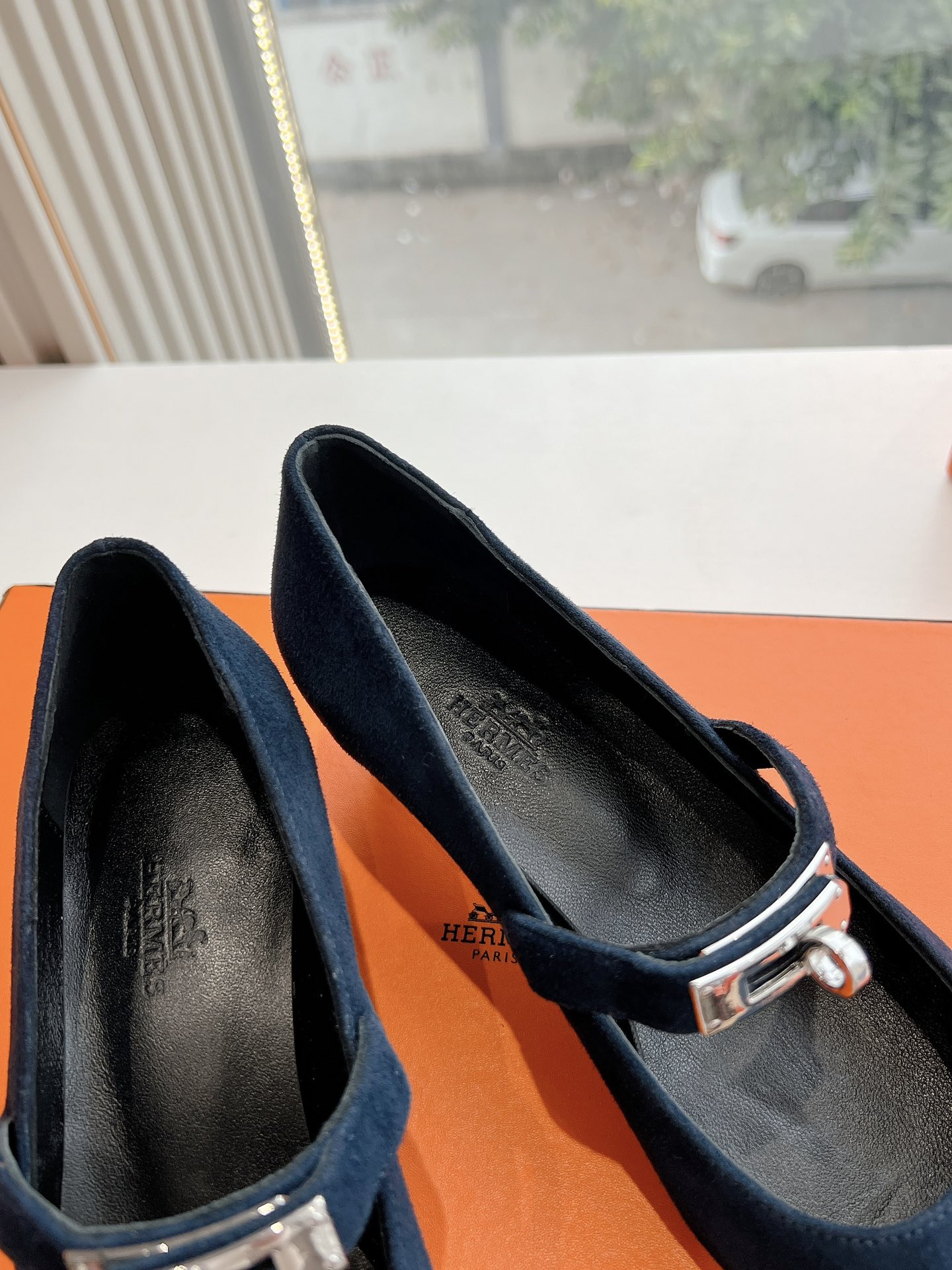 hermes ベビー シューズ 値段コピー パップス 優雅 レディ 本革 上質品 あるきやすい ブルー_7