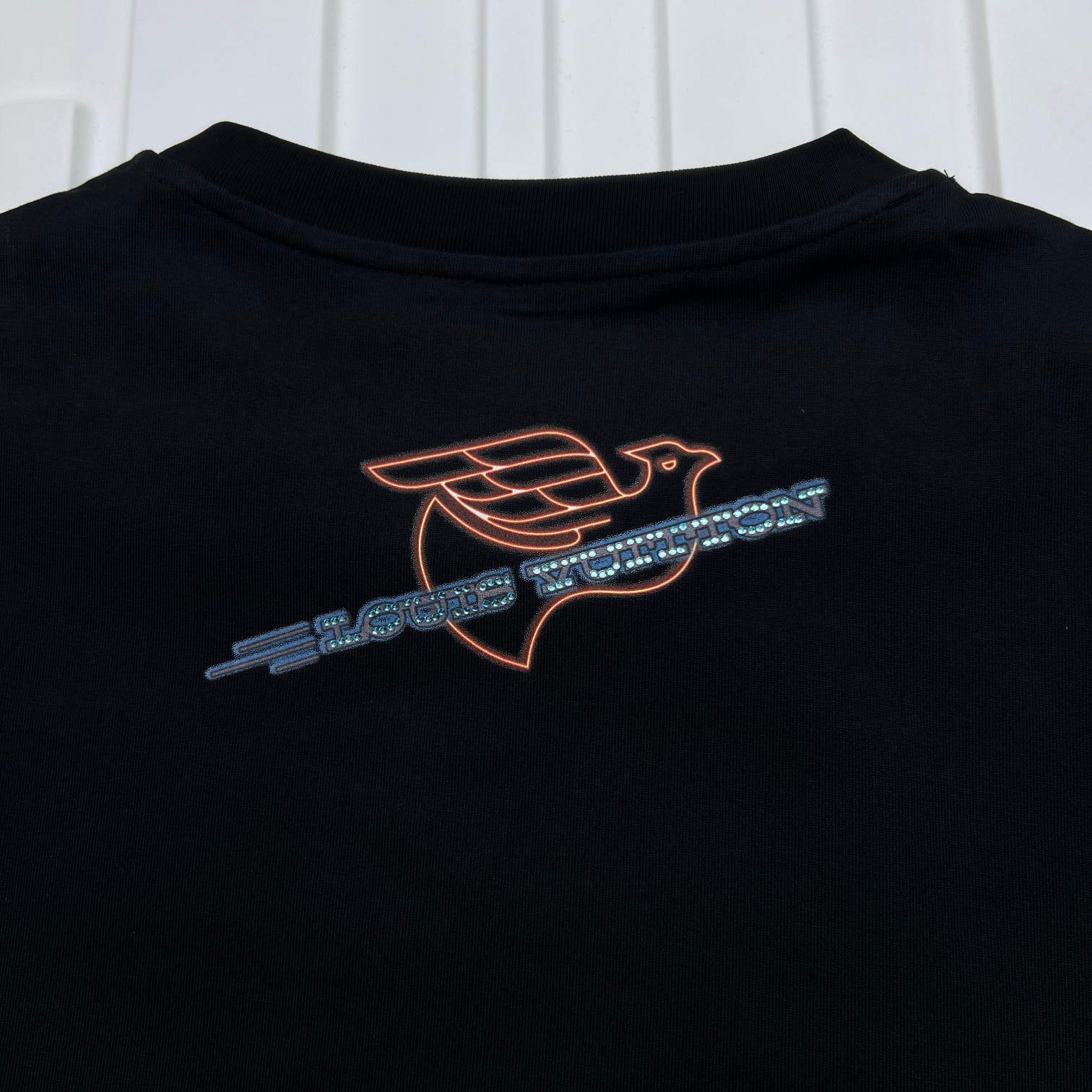 超激得の新品 ルイヴィトン tシャツ モノグラムコピー プリント トップス 半袖 シンプル 純綿 ブラック_7