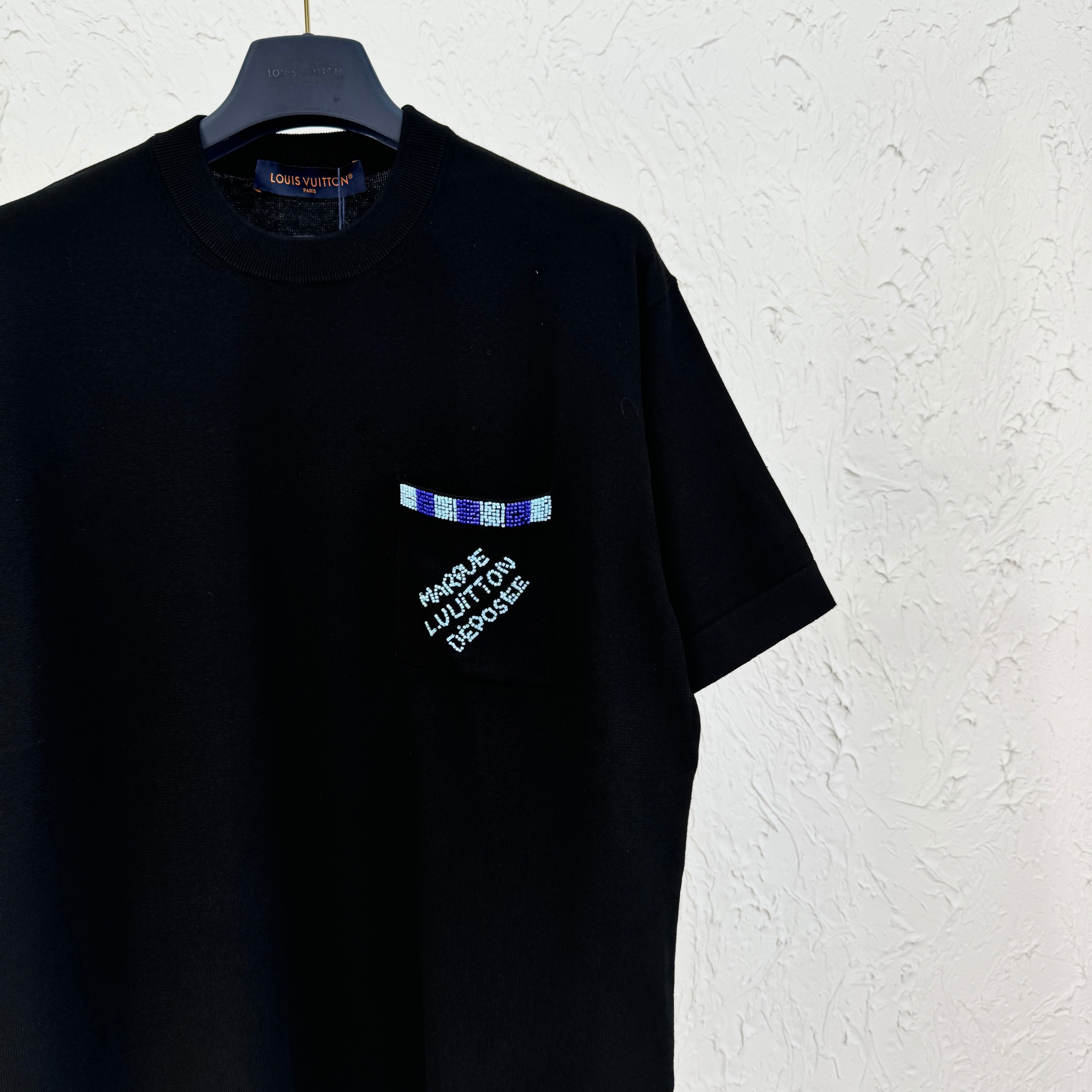 ルイヴィトン tシャツ チェーンスーパーコピー プリント トップス 半袖  純綿 触り心地が良いブラック_3