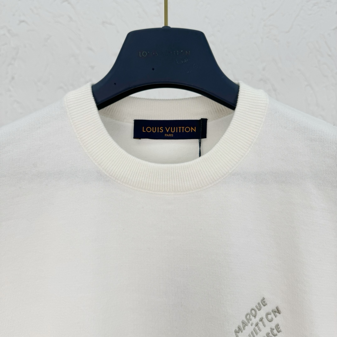 激安 ルイヴィトンtシャツ レディーススーパーコピー プリント トップス 半袖  純綿 ホワイト_2