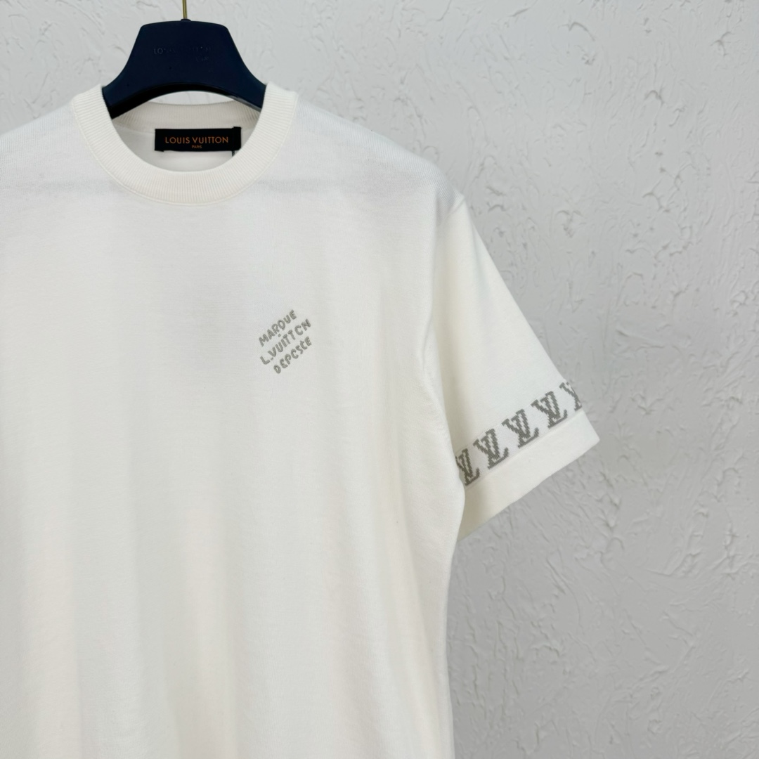 激安 ルイヴィトンtシャツ レディーススーパーコピー プリント トップス 半袖  純綿 ホワイト_3