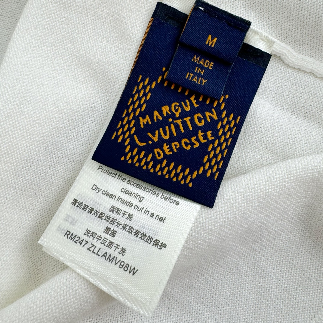 激安 ルイヴィトンtシャツ レディーススーパーコピー プリント トップス 半袖  純綿 ホワイト_9